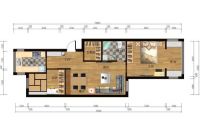 佳运园-现代风格-两居室