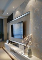 新古典设计电视背景墙装饰效果图