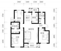 华业东方玫瑰一三居现代风装修案例