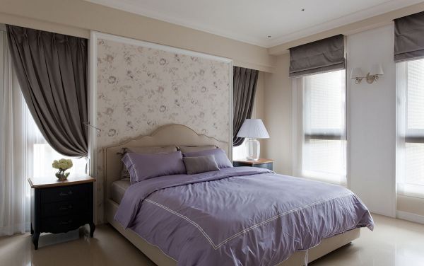 美式简约卧室装修设计效果图片
