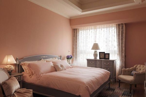 浪漫粉色美式卧室装修