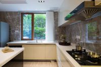 中式现代设计四室两厅效果图