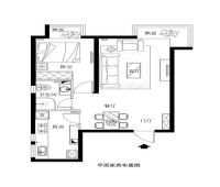 融泽嘉园60平黑色简约时尚