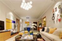 灵动的青春混搭炫彩时尚三居室