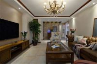 136平纯美混搭美式地中海三居室