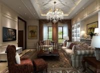 潮白河孔雀城-欧式现代相结合-别墅装修