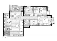欧式风格3居装修效果