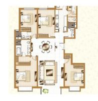 华贸城212平米新中式装修案例
