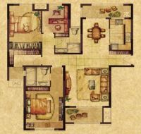 30万打造125.6平欧式风格的家