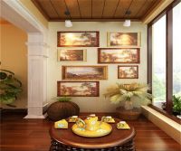 大运河孔雀城一两居美式风格装修案例