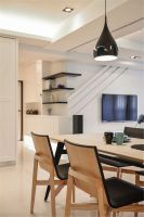 恒大江湾优雅而宁静蓝色现代风格家居装修