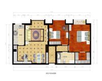 简欧风格—润泽公馆—二居室