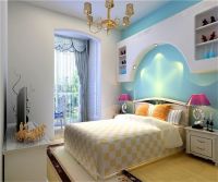 大运河孔雀城一两居地中海风格装修案例