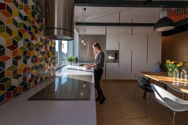 混搭现代住宅厨房设计