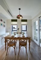 美式装修110平米三居室效果图