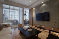 现代简约三居效果图