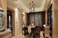 现代中式风格三居装修设计效果图