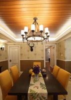 美式风格三室一厅室内设计装修效果图