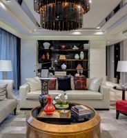 现代奢华三居样板间装修效果图