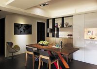 现代简约两居室设计装修效果图片