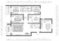 现代简约3居效果图