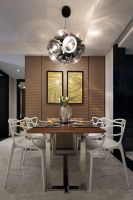 现代美式三室两厅效果图