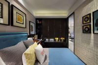 现代美式三室两厅效果图