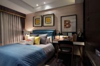 现代美式三室两厅效果图