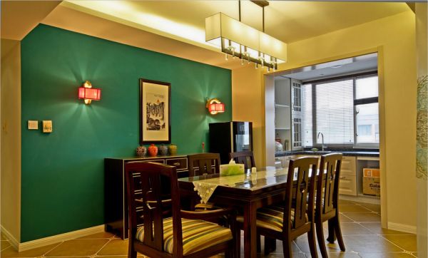 中式风格别墅室内餐厅效果图欣赏