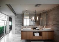 现代卧室落地窗户室内设计效果图