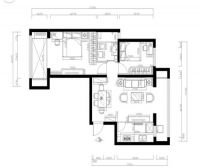 绿地国宝21城一两居北欧风装修案例