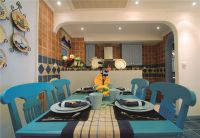 蓝色梦幻地中海家居书房设计