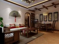 三居中式风格效果图