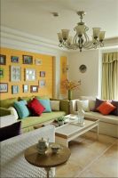 金泰丽现代田园风格140平米三居室装修效果图