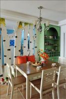 金泰丽现代田园风格140平米三居室装修效果图