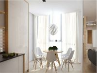 色调柔和的现代公寓住宅