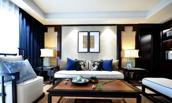 典雅中式客厅布置设计