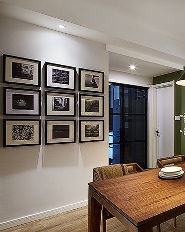 美式室内家居相片墙设计效果图