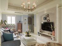 美式装修100平米三居效果图
