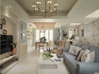 美式装修100平米三居效果图