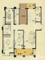 绿地中央广场·云谷 混搭风格 四居室 198