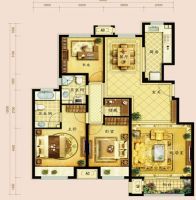 金地朗悦三居现代风格