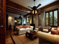 古朴别墅装修风格480平米度假休闲好居室