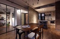 复古现代风格小户型装饰设计效果图