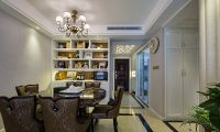 简欧风格室内餐厅装饰效果图