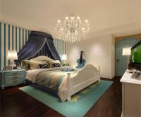 绿地国宝21城一三居地中海装修案例