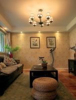 70平田园复古风格小户型设计效果图