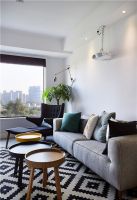 清新简约风格设计二居室效果图