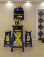 110平米美式三室一厅装修设计效果图