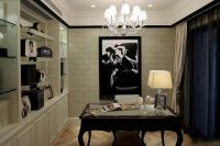 时尚黑白简欧风格三居设计